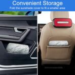 Baby Car Seat Sun Shade Cover - Keep Baby's Carseat Cooler Foldable PET Aluminium Cover for UV Protection, Dust - Image 6