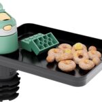 Upgraded Car Seat Tray for Kids Car Seat Tray with Expandable Base for Snacks, Toys, Books, Entertainment Kids Travel Essentials Fits 2.8''-3.2'' Cup Holders (1, Standard Base)