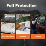 Car Cover Waterproof All Weather for Automobiles Winter Snowproof Rain UV Protection Heavy Duty Outdoor Sedan Car Cover & Car Snow Cover Universal Fit for Sedan Length Up to 194’’ - Image 9