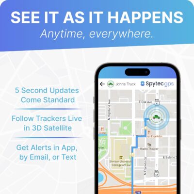 Spytec Atlas GPS Tracker for Vehicles & Kids (Subscription Required) | Up to 14-Day Battery Life | Waterproof Magnetic Case, Geofencing, Portable Real Time Mini GPS Car Tracker w/Lifetime Support - Image 5