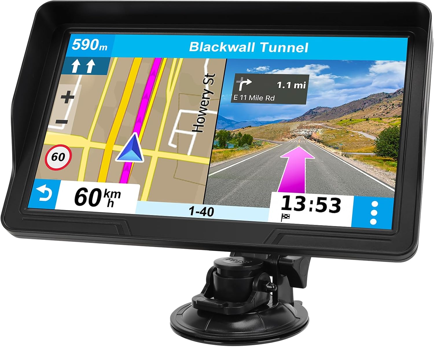 71G1ab9w3jL._AC_SL1500_.jpg 9" GPS Navigator for Car Truck RV, GPS Navigation System with 2026 Maps Free Lifetime Updates, Custom Truck Routing, Speed Camera Alerts, Day/Night Mode (Blue) - Image 1