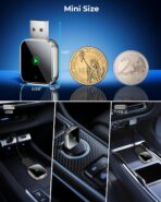 Mini CarPlay Wireless Adapter for Apple iPhone - Converts Wired to Wireless CarPlay Adapter, CarPlay Dongle Stick for Apple Wired CarPlay Cars & for iPhone iOS 10+, USB & Type-C, Plug & Play - Image 2