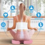 TushGuard Office/Car Seat Cushion, Non-Slip Sciatica & Back Coccyx Tailbone Pain Relief Chair Pad, Memory Foam Butt Pillow for Computer Desk, Wheelchair, Driving (Pink) - Image 4