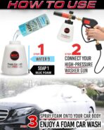 MJJC Foam Cannon Pro V2.0 (Thicker Snow Foam Technology) with 1/4 Inch Quick Connector for Pressure Washer, 40 oz Bottle (Pro V2.0 (1/4" Quick Connector) + SOAP Sample) - Image 5