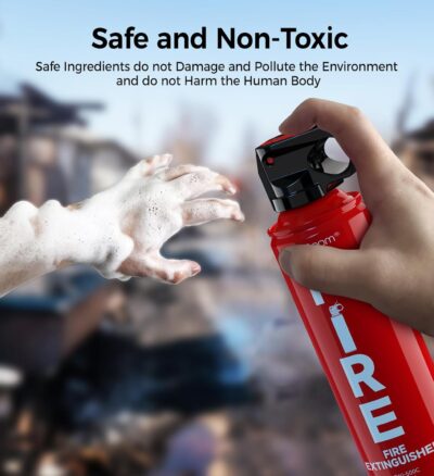 Fire Extinguishers Water-based for Home Kitchen, Car, & Boat 3 Pack–Portable Small Fire Spray with Mounting Brackets–A,B,C,K Multi-Purpose Fire Protection, Eco-Friendly, Compact & Easy to Use. - Image 6