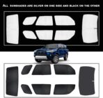 KMF 8pcs Thicken Car Window Shades for Toyota 4Runner 2010-2024 Accessories, 4Runner Windshield Sun Shade Full Window Covers for Side Rear, UV Block and Blackout Protect Privacy for Car Camping - Image 6