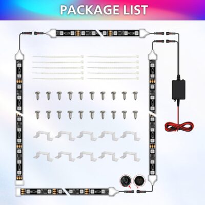 Underglow LED Lights for Cars 180 LEDs RGBI Neon Accent Strip Lights with 16 Million Colors DIY & Music Mode Underbody Exterior Lights Kit for RV SUV Truck Boat 12V - Image 7