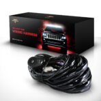 Auxbeam LED Light Bar Wiring Harness, 8.2 FT 12V 40Amp Fuse Relay ON/Off Switch for LED Off-Road Driving Light Fog Light Work Light (1 Lead 2.5 Meter Universal)