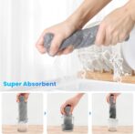 12 Pack Cleaning Cloth,Ultra Soft Absorbent Quick Drying Microfiber Cleaning rags,No scratches,Reusable,Washable,Lint Free Cleaning Towels for Kitchen,Window,Glass,car,11.8"×11.8",(Multicolor) - Image 3