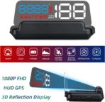 Universal Car HUD Head Up Display T900, with Satellite Clock, Single Driving Time and Single Driving Distance, Work for All Vehicles - Image 2