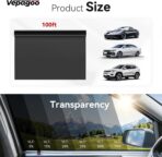 Vepagoo Ceramic Car Window Tint Film 5% VLT, 20" x20FT - Image 9