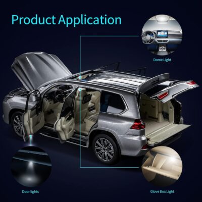 42 Pieces Interior Car Lights, Super Bright White Dome Map Tail Cab Lights Bulb Kit Set , DE3175 T10 31mm 41mm 194 LED Bulb for Your Trucks Width Lamp(White) - Image 6