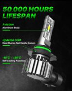 𝟵 𝟬 𝟬 𝟱/𝗛𝗕𝟯 𝟵 𝟬 𝟬 𝟲/𝗛𝗕𝟰 Bulbs Combo – Pack of 4, Super Bright 𝟰𝟬,𝟬𝟬𝟬𝗟𝗠, 𝟭:𝟭 𝗦𝗶𝘇𝗲 6500K Cool White, Fanless Silent Design, 50000-Hour Lifespan - Image 6