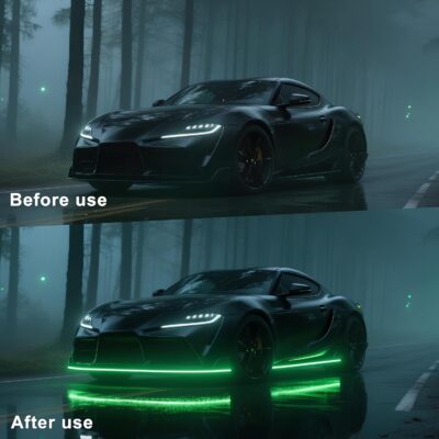 Underglow LED Lights for Cars - 6PCS RGB Neon Light Kit with 360 LEDs, Bluetooth APP Control, 8 Colors/Music Sync, Waterproof PVC Strips for Cars, Trucks, SUVs - Image 5