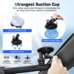 KUST Upgraded 2 Pack Retractable Automotive Sunshade Car Window Sunshades, Adjustable Auto Thickened Sunshade, Car Accessories for All Season, Black and Silver, Blocks UV Rays - Image 8