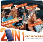 CarlinKit 4.0 Wireless CarPlay 2026 Apple - Wireless CarPlay Adapter for OEM Factory Wired CarPla y Cars 2 in 1. Plug & Play, Wired to Wireles s, Auto Connect, Online Upgrade, 5.8GHz Wi-Fi GPS - Image 2