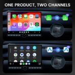 H-Air Wireless CarPlay & Android Auto Adapter, 2026 Upgrade, Plug & Play USB Dongle, Convert Wired CarPlay Auto to Wireless, No Latency, Fast Connection, for Apple iPhone & Android Phones - Image 6