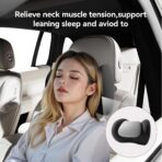 BABUR Car Neck Pillow 100% Memory Foam Ergonomic Pillow Neck Pain Relief While Driving Headrest Neck Support Cushion Universal for Driving Home Office - Image 2