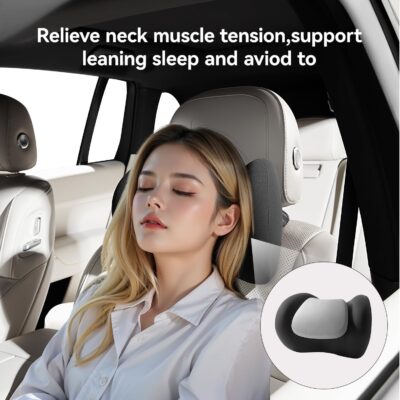 BABUR Car Neck Pillow 100% Memory Foam Ergonomic Pillow Neck Pain Relief While Driving Headrest Neck Support Cushion Universal for Driving Home Office - Image 2