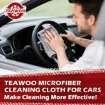 Microfiber Cleaning Cloths Bulk-15 Pack, Gray Microfiber Towels for Cars, Ultra Absorbent Microfiber Towel Weave Grime & Liquid for Streak-Free Mirror Shine - Car Washing Cloth, 12x12 inches - Image 6