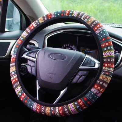 Steering Wheel Cover for Women Boho Universal Steering Wheel Covers Protector Car Accessories for Car 15 inch (Boho) - Image 7