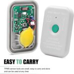 Car TPMS Programming Tool, Portable Compact Tire Pressure Monitor Sensor, TPMS Reset Tool 8C2T-1A203-AB, Compatible with Ford Lincoln Mercury Mazda Series Vehicles 2005-2024 (White) - Image 4