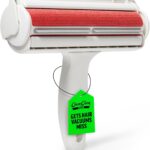 ChomChom Roller & Rake – Reusable Pet Hair Removal Roller with Rake Attachment for Cat & Dog Fur on Furniture, Couch, Carpet, Car, Rugs, Bedding & More– Portable, Eco-Friendly