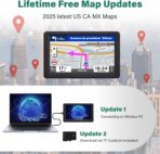 GPS Navigator for Car Truck RV, 7-Inch Car GPS with 2026 Maps Free Lifetime Updates, Voice Guidance, Speed Camera Alerts, Custom Truck Routing, Turn-by-Turn Voice Guidance (Blue) - Image 4
