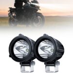 4WDKING 2" LED Round Light 20W Spot Driving Light Waterproof Off-Road Work Lamp for Motorcycle, ATV, UTV, Dirt Bike, 4x4 Pickup Truck, Boat, Trailer - Pack of 2