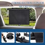 2 Pack Car Window Sun Shade for Side Windows – Retractable Roller Sunshade for Baby, Kids, Pets – UV Protection, Heat & Glare Blocker for Cars, SUVs, Trucks (15"×18") - Image 5
