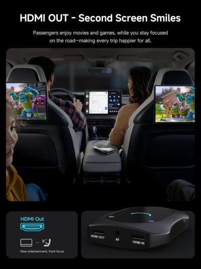 Magic AI Box, Wireless CarPlay/Android Auto Adapter, Car Video Box Supports for Netflix/YouTube/TikTok/TF Card, DriveChat AI Smart Box with GPS/Dual Bluetooth - Image 3