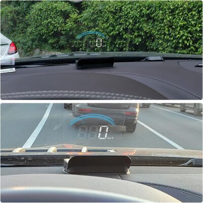 M11 Heads up Display Windshield Projector, OBD2/GPS Speedometer MPH with Speed, 3.5 inch CAR HUD Overspeed Warning, Display Water Temperature, Display distance - Image 7
