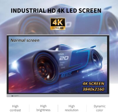 65" Touchscreen Monitor Smart Board, 4K Interactive Presentation Electronic Whiteboard with Android 11, Digital Signage Display for Office, Classroom,RAM 4GB+ ROM 32GB - Image 4