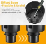 Car Cup Holder Expander, Cup Holder Extender Adapter for Car with Adjustable Base, Fits YETI 24/36/46oz, HydroFlask 32/40oz, Large Water Bottles in 2.7"-4.2" (16-46 OZ) - Image 4