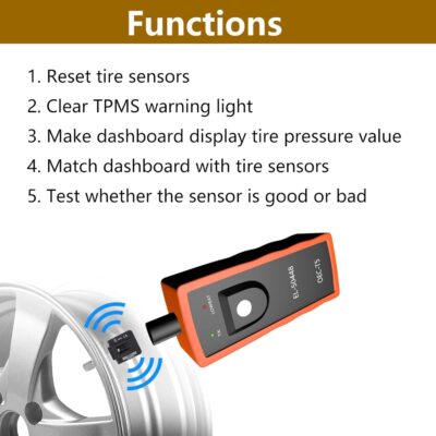 EL-50448 TPMS Relearn Tool Chevy TPMS Reset Tool for Chevrolet Cadillac GMC Buick GM Tire Pressure Sensor Reset Tool Chevy Tire Pressure Monitoring System Sensor Activation Tool TPMS Programming Tool - Image 3