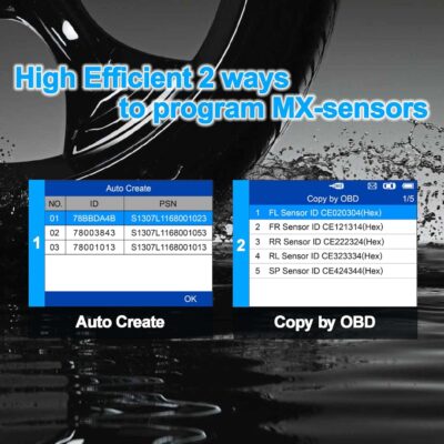 Autel TPMS Programming Tool TS508WF KIT, with $180 4PCS 315+433Mhz MX Sensors & 4PCS Metal Valves, Upgrade of MaxiTPMS TS601/ TS508 Tire Sensor Programmer, TPMS Diagnostic/Activate/Relearn Tool - Image 6