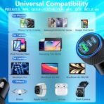 USB C Car Charger, Rombica 2Pack 3-Port 67W Dual PD USB-C&USB-A Car Power Cigarette Lighter USB Charger 3 in 1 PD/QC Type C Fast Car Charge for iPhone 17 17 Pro Max 16 15 14 13 12/Galaxy S26 S25/Pixel - Image 7