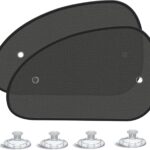 2026 New Upgrade Car Window Shades for Side Window 25"X15"(2 Pack),Car Window Shade for Baby Suction Cup,Sun Shade Side Window Can Blocks 99.98% UVR