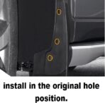 Frontier 2005-2022 2023 Pickup Mud Flaps - All Weather Splash Guards Front & Rear Set of 4 - Image 2