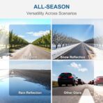 Veharvim Sun Visor Extender for Car (Polarized, UV400, PC Lens, Side Sunshade, Straps&Adjusters), Car Visor Extender Sun Blocker, Visor Extender Attachment, Anti-Glare for Safe Driving(Driver Side) - Image 4