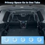 KUST Car Window Shades for Toyota RAV4 2019-2025 Windshield Sun Shade Side Window Cover UV Block Privacy Protection Rav 4 Accessories for Camping Blackout Rear Back Full Set 8PCS - Image 5