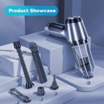 Handheld Vacuum Cordless Hand Rechargeable Car Vacuums with Best Suction Held, 18000Pa Strong Suction, Pumping and Inhaling, Low Noise, for Home and Car - Image 7