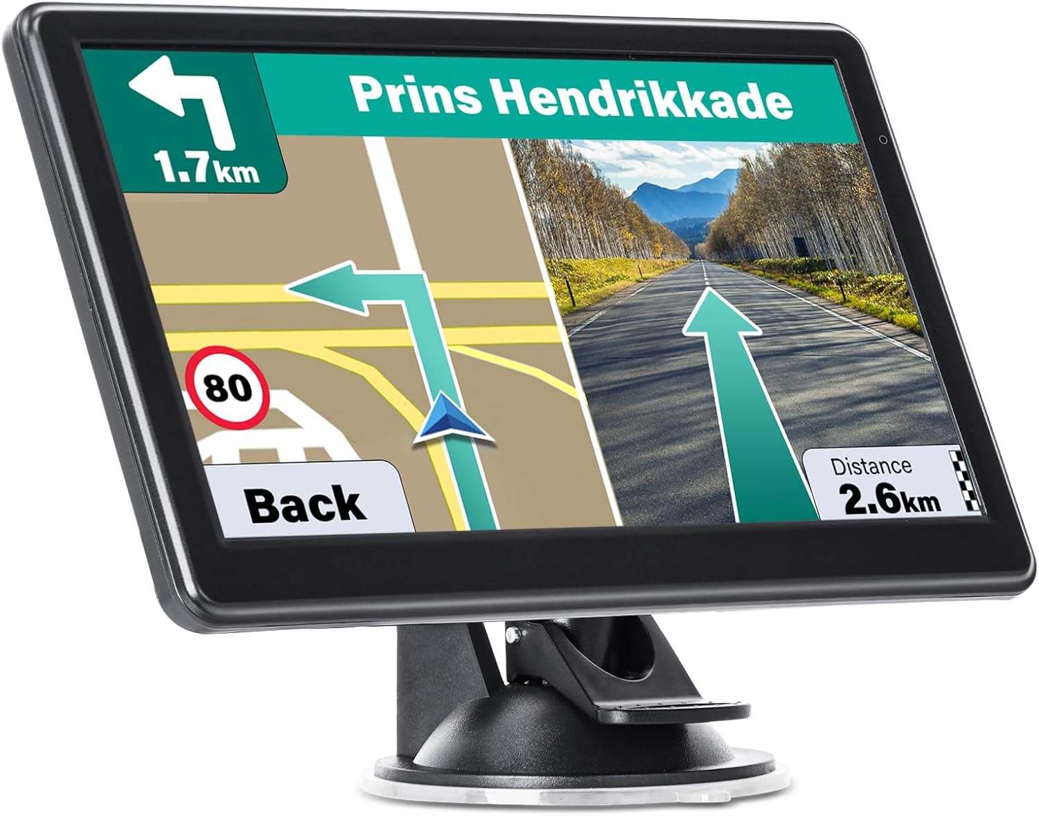 71HbWrZnZL._AC_SL1500_.jpg GPS Navigator for Car Truck RV, 7 Inch Touch Screen GPS for Car with 2026 Maps Free Lifetime Updates, Voice Turn-by-Turn Guidance, Speed Limit & Red Light Camera Alerts, Custom Truck Routing - Image 1