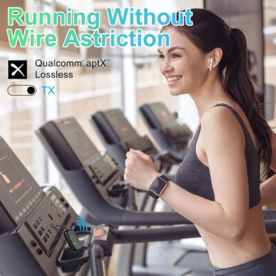 2026 Upgraded Pro Bluetooth 5.4 Transmitter Receiver,2-in-1 Airplane Wireless Adapter for Flight,TV,PC,Gym,Switch,Compatible with 2 AirPods/Headphones;Audio AUX Receiver for Car/Home Stereo - Image 6