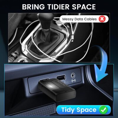 H-Air Wireless CarPlay & Android Auto Adapter, 2026 Upgrade, Plug & Play USB Dongle, Convert Wired CarPlay Auto to Wireless, No Latency, Fast Connection, for Apple iPhone & Android Phones - Image 9