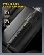 Mr.ego Handheld Car Vacuum Portable Cordless, 4-in-1 Mini Vacuum with 18500Pa Strong Suction, Desk Vacuum Cleaner and Air Duster with Green LED Light for Small Jobs, Car, Home, Keyboards (Black) - Image 8