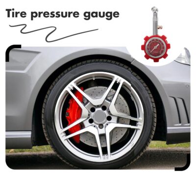 Heavy Duty Metal Tire Pressure Gauge Digital Measurement Tool for Cars Trucks Bikes with High Accuracy Air Pressure Monitoring - Image 7