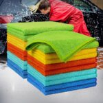 20 Pack Microfiber Cleaning Cloths, 12x12 Inch Lint-Free Towels for Cars, Kitchens, Windows, Workshops - Super Absorbent & Scratch-Free, Multicolor