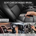 3 PCS Car Interior Detail Dust Brush,Soft Car Interior Detailing Kit Tools,Dash Duster Brush for Auto,Truck,SUV,RV Interior Cleaning - Image 4