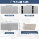 NAZZO Polarized Car Sun Visor Extension, Upgraded Magnetic Sunshade with PC Lens, Anti-Glare Car Visor Sun Blocker for Safe Driving, UV-Filtering/Protection - Image 5